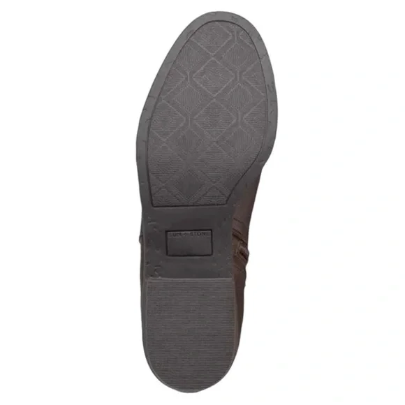 Sun & Stone Cadee Womens Faux Leather Zipper Ankle Boots Brown size 8 NEW IN BOX - Picture 5 of 8